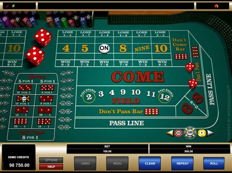 Play craps free. Gambling. Craps is played with two dice so the possible numbers rolled are 2 through 12. The craps table layout looks confusing because there are many different bets that can be made and because the layout at both ends of the table are exact mirrors of each other. (It is merely duplicated in this manner to allow more players at one table.) 