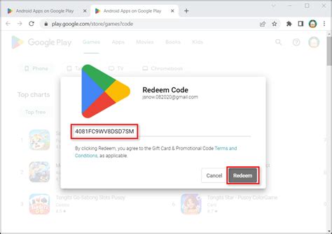 Play google com redeem code.  You can redeem a Google Play Store code directly through the ...