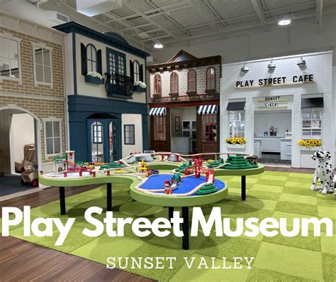 Play street museum. Play Street Museum is an interactive children's museum purposefully designed to encourage a young child's sense of independence, exploration, and creativity. By narrowing the focus of our museums to the interests and imaginations of children eight and under, young explorers will discover educational exhibits and activities in a world ... 
