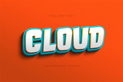 Playful 3D Text Effect PSD Free
