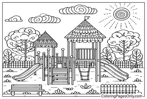 Playground Coloring Shee