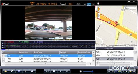 Playing Back Dashcam Video Files & GPS Data