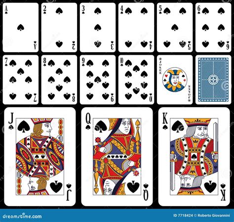 Playing cards spades. Unicode has code points for the 52 cards of the standard French deck plus the Knight (Ace, 2-10, Jack, Knight, Queen, and King for each suit), two for black and white (or red) jokers and a back of a card, in block Playing Cards (U+1F0A0–1F0FF). Also, a specific red joker and twenty-two generic trump cards are added. U+1F0A1. 