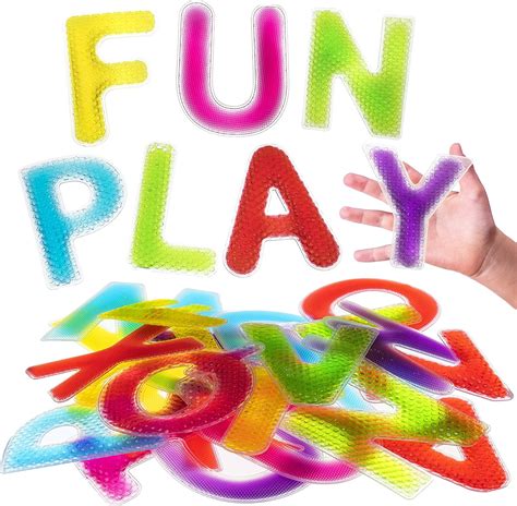 Playlearn Sensory Gel Filled Alphabet Letters – Moveable …