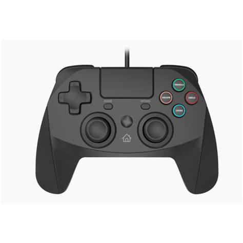 Playmax Controller Wired PS4 Black Black The Warehouse