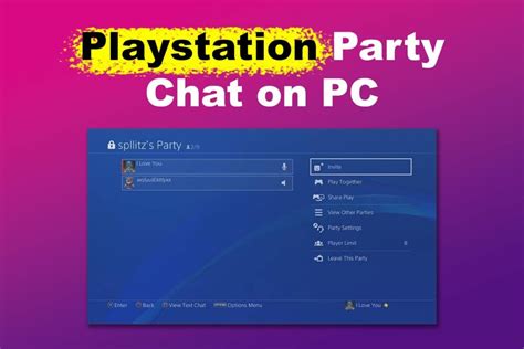 Playstation app pc party chat.  It does have Voice chat functionality, so pair that with a ...