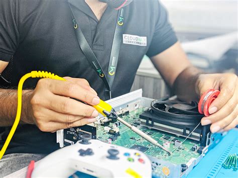 Playstation repairs. Our PlayStation repairs are simple. 1. Find a location. Walk into one of our 700+ stores, or schedule a repair online. 2. Get quality repairs. We’ll run a free diagnostic on your PlayStation for free and provide fast, convenient repairs. 3. Sit back and relax. 