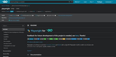 Playwright golang.  Jan 24, 2026 · Playwright-go is a Go language bin...