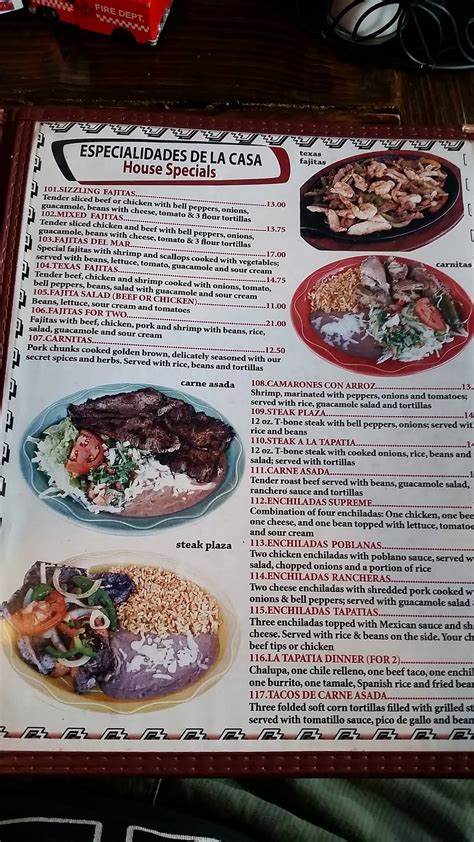 All info on Plaza Tapatia in Ocean City - Call to book a table. View the menu, check prices, find on the map, see photos and ratings. Log In. English . Español . Русский . Ladin, lingua ladina . Where: Find: Home / USA / Ocean City, Maryland / Plaza Tapatia, 11429 Coastal Hwy .... 