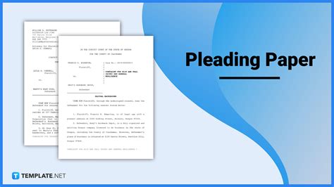 Pleading legal definition of Pleading