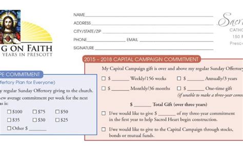 Pledge Card Examples Calep.midnightpig.co Intended For Pledge Card