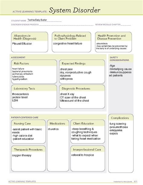 Pleural effusion System Disorder FORM.pdf StuDocu