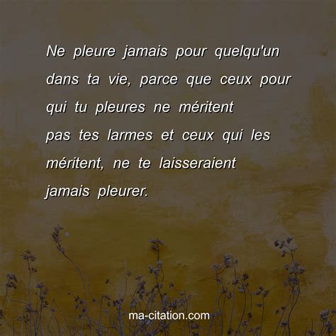 Pleure pas !