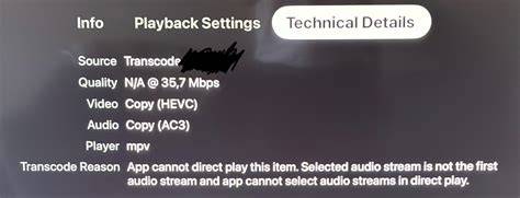 Plex app cannot direct play this item apple tv.  Direct play is disable...