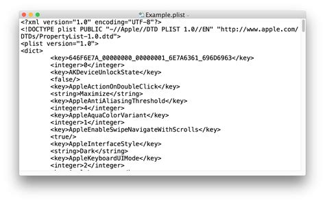Plist file editor.  The file format supports XML and binary plist files under all pl...