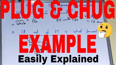 Plug and chug: what is it? What does it mean? - Definder