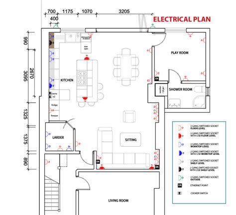 Plug socket symbol on floor plan.  The vector stenvils library "Ou...