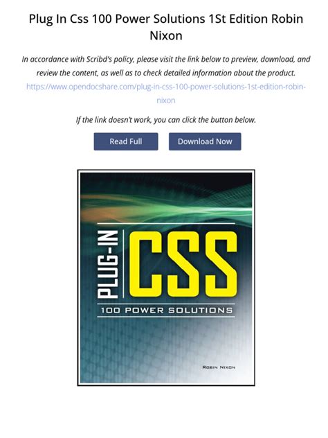 Plug-In CSS 100 Power Solutions