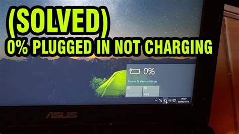 Plugged in not charging asus