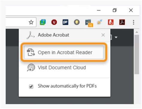 Vyberte možnost Přidáno nové rozšíření (Adobe Acrobat) a v dialogovém okně vyberte možnost Přidat rozšíření. Přejděte ke kroku 5 a dokončete postup. Vyberte ikonu nabídky Chrome () a pak zvolte Další nástroje > Rozšíření. Nebo do adresního řádku prohlížeče Chrome zadejte chrome://extensions/ a stiskněte .... 