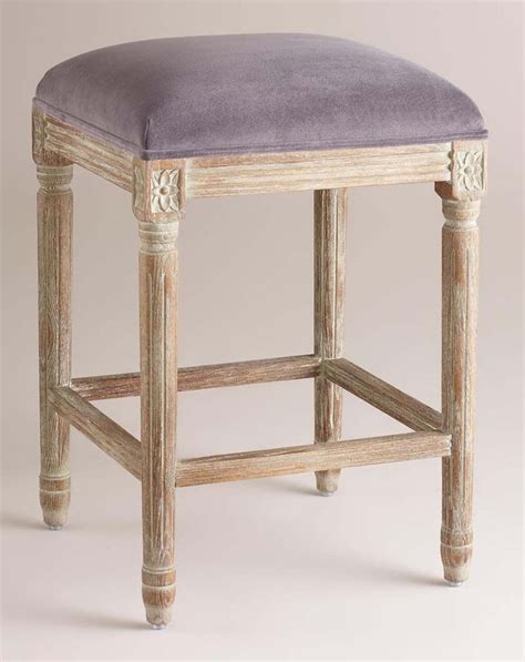 Plum Velvet Paige Backless Counter Stool - Pinterest