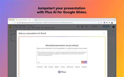 Plus AI for Google Slides AI Tool Details