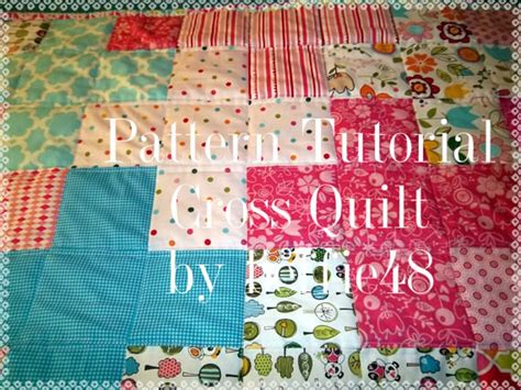 Plus Sign Cross Quilt Pattern Tutorial Baby or Lap Quilt Etsy