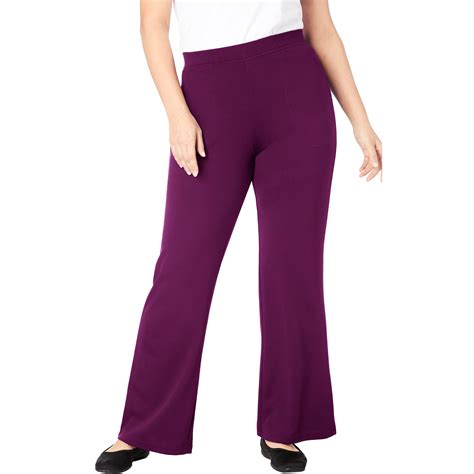 Plus Size Ponte Knit Pants