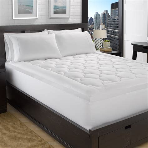 Plush mattress topper. 4lb memory foam has slightly more give, with an emphasis on pressure relief. For a firmer luxury mattress topper, choose the 5.34lb option. A two-inch luxury mattress topper lends a lightweight layer of plush support, while a three-inch topper adds more cushioning and insulation from your mattress. 
