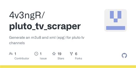 Pluto tv scraper.  Run:.  Fast, reliable, and secure dependency manage...