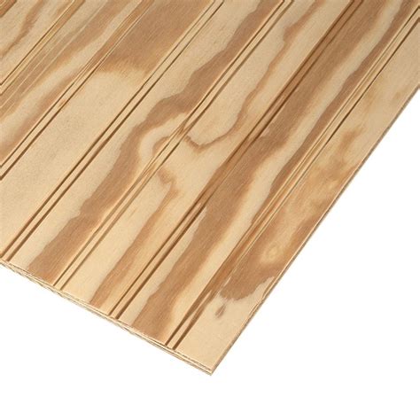 Plywood siding features a rough-sawn tex