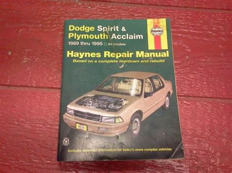 Plymouth acclaim 1990 repair service manual. - Artic cat zl 500 carburetor shop manual.