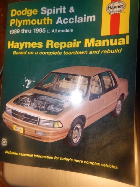 Plymouth acclaim 1995 repair service manual. - Electrical level 1 trainee guide answers.