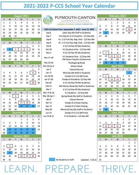 View the District Calendar; Boundaries and 