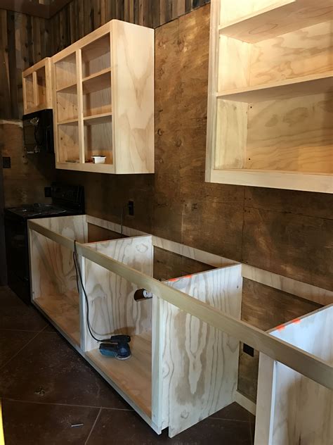 Plywood cabinet. Overview of Refacing Cabinets. Refacing cabinets is a quick and easy way to change the look of your kitchen without the mess and expense of a complete remodeling. You simply cover the cabinet face frame with self-sticking wood veneer and the end panels with 1/4-in. plywood. Then replace the old doors and drawer … 