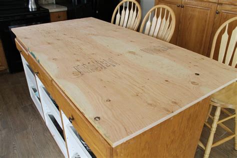Plywood countertop. Countertop connectors, also known as dog-bone connectors, can be used to pull two flat surfaces together. The one shown here is from Woodcraft. … 