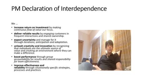 Pm Declaration Of Interdependence