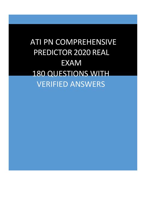 PN VATI COMPREHENSIVE PREDICTOR GREEN LIGHT EXAM 150 QUESTIONS AND ANSWERS FROM 2020 T0 2023 STUDY GUIDE. PN VATI COMPREHENSIVE PREDICTOR GREEN LIGHT EXAM 150 QUESTIONS AND ANSWERS FROM 2020 T0 2023 STUDY GUIDE. 100% satisfaction guarantee ….