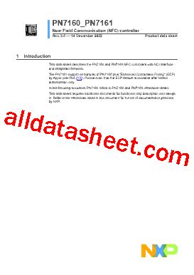 Pn7160 datasheet.  PN7160 alphanumeric display 4-digit red/green LEDs Display unit / switching ...