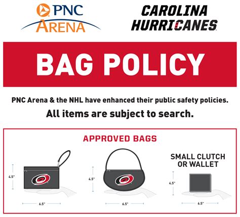 Pnc bag policy charlotte. From: The Charlotte (NC) Observer > Sports PNC Arena to implement clear-bag policy for all events. Here's what you need to know. By Chip Alexander August 16, 2019 09:39 AM, Updated 25 minutes ago In a move to further enhance... 
