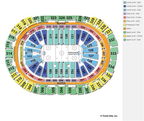 As mentioned, seating capacity for concerts is 21,000, for Carolina Hurricanes hockey it is 18,176, and for NC State basketball it is 19,700 (including 3,000 courtside seats for NC State students). Check out this seating chart for NC State Basketball games , and if you have accessibility needs check out the ADA guide here .