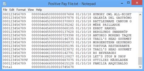 Pnc positive pay.  This Technical Note Positive Pay File Format: JPMorgan...