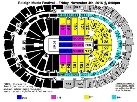 PNC Arena Seating Chart Details. PNC Arena is a top-notch venue located in Raleigh, NC. As many fans will attest to, PNC Arena is known to be one of the best places to catch live entertainment around town. The PNC Arena is known for hosting the North Carolina State Wolfpack Basketball and Carolina Hurricanes but other events have taken place .... 