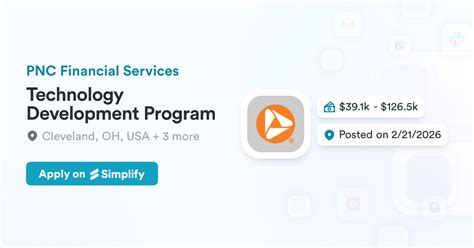 Pnc technology development program.  Join PNC’s Technology Development Program to gain hands-on ...