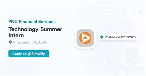 Pnc technology summer intern salary.  The average Technology Easy 1-Clic...