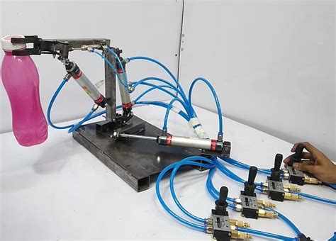 Pneumatic arm project.  Pneumatics is a combination of air power and mecha...