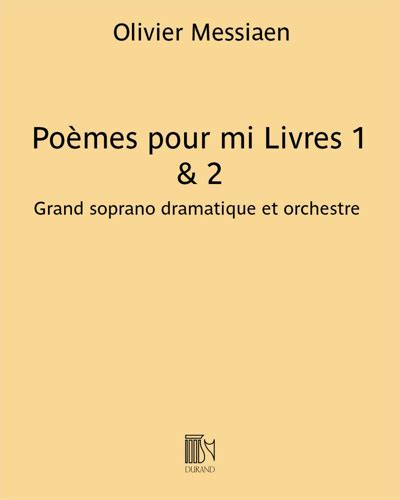 Listen to Poèmes pour mi, I/17b, Book 2 (Version for Soprano & Orchestra): No. 5, L'épouse on the English music album Messiaen: Orchestral Works by Yvonne Naef, only on JioSaavn. Play online or download to listen offline free - in HD audio, only on JioSaavn.. 