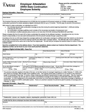 This form applies to fully insured Traditional (non-HMO) members in California. Aetna Voluntary Plans PO Box 14079 Lexington, KY 40512-4079. 1. Group or employer information (Note: Please complete a separate form for each member and/or provider.) Group or employer’s name (please print) Plan control number Plan effective date …. 