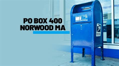 Po box 400 norwood ma letter. Have you received a letter with the address PO Box 400 Norwood MA and wondering who owns that? We have this guide to help you. We have made our search online and found companies or individuals associated with the postal address. As you can see from the address, the location is Norwood, Massachusetts MA. 