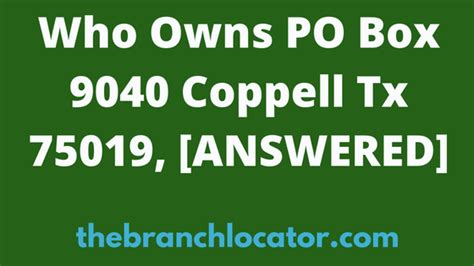 Po box 9040 coppell tx. / COPPELL / Signet Jewelers Limited; Signet Jewelers Limited. Website. Get a D&B Hoovers Free Trial. Overview ... Address: 9797 Rombauer Rd Coppell, TX, 75019-5173 United States Phone:? Website: www.signetjewelers.com Employees (this site): ... 